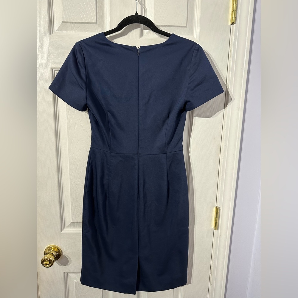 J. Crew Elegant Navy Blue Dress size 0 - Picture 10 of 16